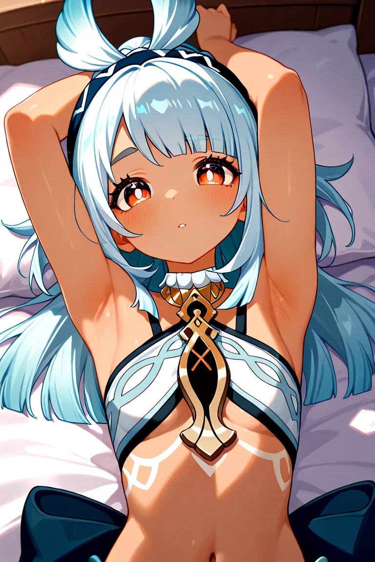 ((8K resolution))、((highest quality))、((masterpiece))、((Super detailed))((((dramatic))),  (anatomically correct)、(focus on character)、anime style、 (tachi-e), one girl、((whole body))front、front、upright、(Completely naked),(dark pubic hair),(bristles),jagged teeth、double teeth、eye highlights、gradient hair、tattoo、erase the shadow、colorful、character chart