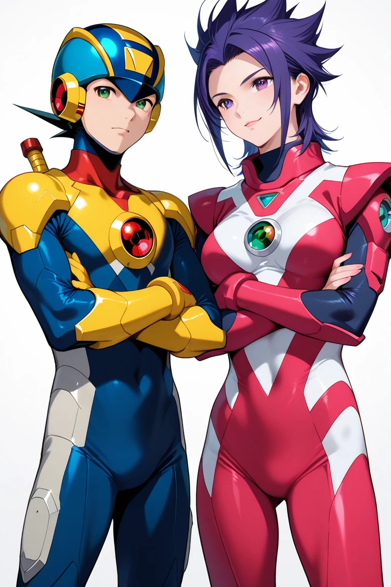 (Highest image quality,4K,8K,masterpiece:1.2),beautiful detailed 1 young girl,(bright red hair:1.5),short bob,red eyes, (Ultra Girl :1.0), (銀と赤のUltramanボディスーツ:1.4),big breasts,Ultraman, anime female hero portrait,