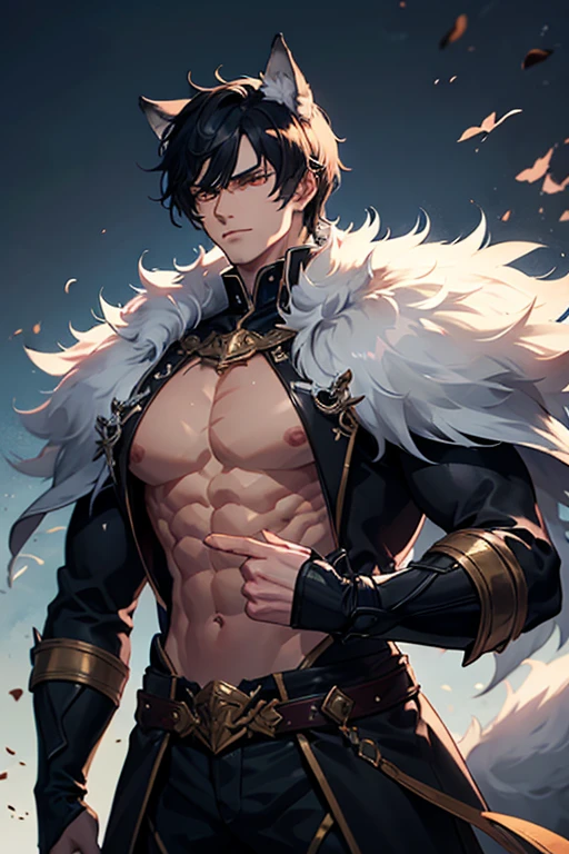 Luban VII,Abs,Pectoral muscles wear only thongs