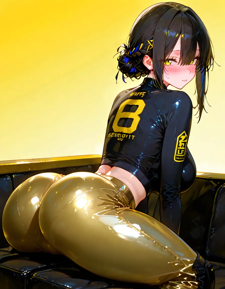 (((,superfine illustration,hight resolution, masutepiece, best qualtiy,Best Quality,)))hightquality, detaileds, (A little boy),12 years old, A young ace striker male idol with a super cute face,A boy as beautiful as Planding, Cool handsome face with smile, yellow soccer cleats, Long legs, thighs thighs thighs thighs, Foots, Bulge, (Black hair、)、 Short,spiky hair、Shiny hair, (Soccer Tight Shiny Yellow Soccer Uniform Bodysuit), (tight and shiny soccer shorts), (yellow soccer socks), tussock, Cool pose, (厚いthighs thighs thighs thighs、Seduce your big ass to your crotch、(((training gym)))、((cocky、))、Smirk、Spread legs,Ultra-fine painting, (Best Quality, 4K, 8K, hight resolution, masutepiece:1.2),(((Being aware of the sexual gaze of middle-aged gay men))).、Service Shots、Wear support around your feet、((detailedsな目:1.2))、kawaii eyes、
