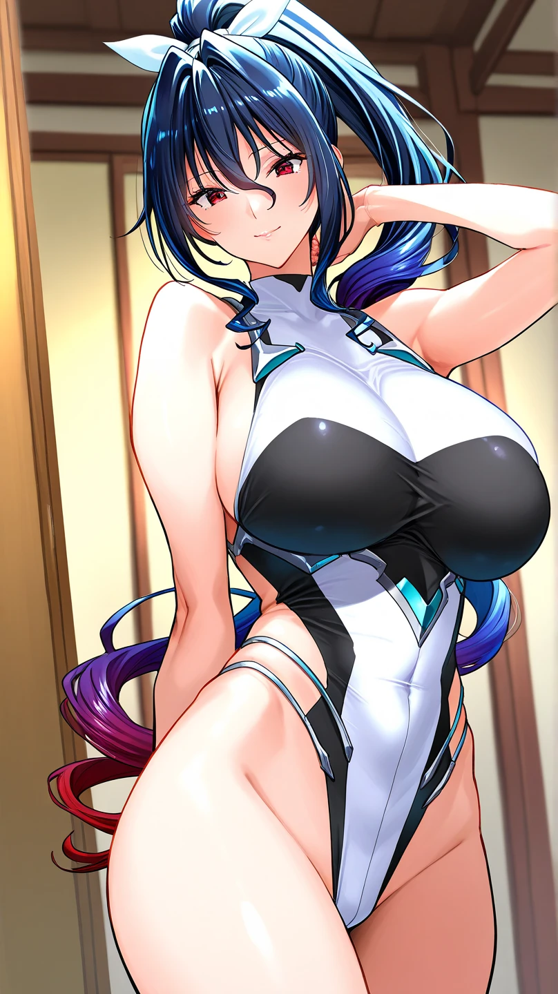 ((Highest quality、masterpiece、Anime Style、Highest quality、High resolution、8k、detailed、ultra-detailed:1.3))、Long legs、Sharp focus:1.2, Beautiful woman with perfect figure:1.4、(smile:1.2), double eyelid、30-year-old woman、Sexy pose、((((Shut your mouth.、One Woman)))),The background is tokyo、アヘ顔, 