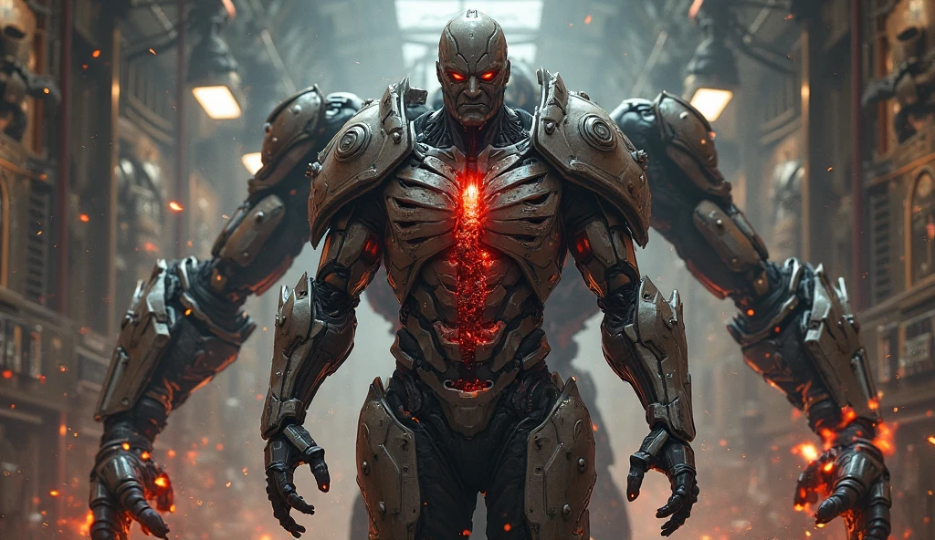 (top quality, best quality, 8k, masterpiece, real picture, realistic photo), Skynet,Terminator, doomsday, war, John cornor. --auto