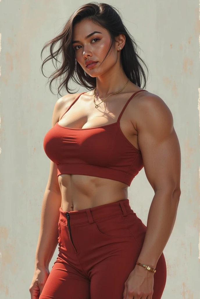 extreme close up photo of 25 years old naked sam1 as SEXY MMA FIGHTER,red gym shorts, tank top, two braided green ponytail hair, (((seductive posing in MMA ring))), FIGHT CLUB NIGHT scene, curvaceous mature hourglass figure, breasts with cleavage, look straight at camera, hourglass figure, swooping breasts, armpits, seductive eyes, navel , look at viewer lusciously, subtle smile, erotic standing, red lips, sultry, ponytail, 4K, HD