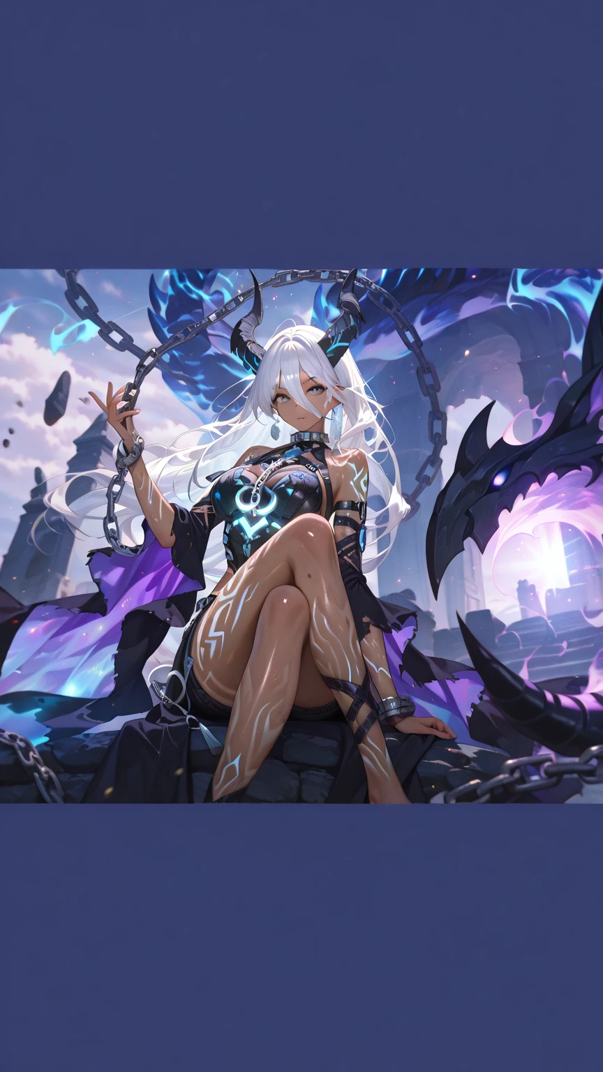 Medusa, hair composed of pink snakes, reddish white eyes, ultra-detailed sea surface, skulls in the reflection of her eyes, background of white stone statues of muscular and mature men, expression of anger and hatred, symbol of the feminine in the center, well-structured female body, golden jewels all over her body