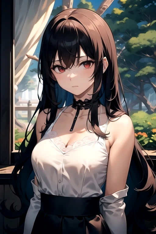 masterpiece, yor, 1girl, Bust A Cup, Amazing Cleavage:1.3, thin waist, big ass, Raised sexy, big breast: 1.2 posed cleavage:1.2、solo, looking at viewer, open mouth, have a cute grass of cute beergrass,black hair, red eyes, dress, bare shoulders, jewelry, collarbone, sidelocks, hairband, earrings, indoors, off shoulder, :o, sweater, arms behind back, plant, short hair with long locks, white hairband, off-shoulder dress, sweater dress, off-shoulder sweater, red sweater, big side hair, very long side hair,is rendered in (masterpiece: 1.2, best quality), with (ultra high resolution) and an exquisite (depth of field). This masterpiece is not only visually stunning but also tells,A scene of cooking in the kitchen