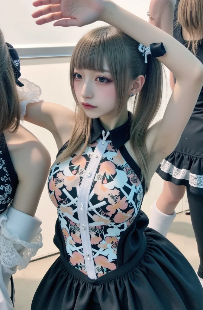 Top quality, 8k, 32k, Masterpiece, photo realistic, realistic, (photorealistic:1,4), 1 girl, slight smile, dramatic lighting, professional makeup, very big breasted woman, (seductive pose), Sexy, beautiful white face shining, beautiful face, pink cheeks, beautiful lips, porcelain skin, detail intricate, super detailed, super high, highest detailed, high detailed, delicate, incredible detailed, fine detailed, cinematic lighting, top quality, smooth and beautiful, CG , unity, 8k wallpaper, Stunning, fine detail, unity CG wallpaper 8k ultra detailed, large file size, ultra detailed, high resolution, incredible detail, stunning detail, depth of field.