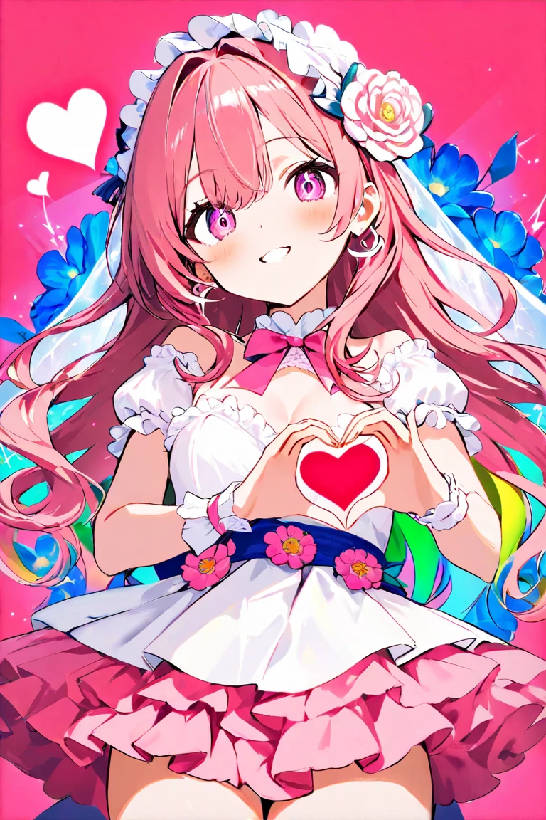 Green hair,Lori,The yukata was peeled off.,Holding a red heart object,