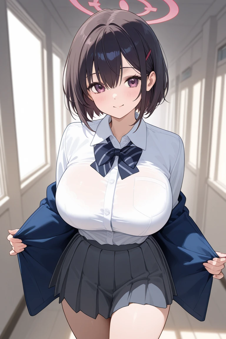 (8K、Highest quality、highest quality、masterpiece)、Detailed face、One girl、((ガラスに胸を押し付ける1.4))、、short hair、、blunt bangs、Grey Eyes、、、((Blazer jacket uniform))、((Pleated skirt))、((No panties))、((bent over))、Back Alley Background、Very large breasts、Nipples are visible、、Black Pantyhose、Milk dripping from nippleilk spurting from the nipple、、Open your mouth、Troubled face、Love juice from the genitals、Full body portrait、Walking around the city、One man、Hearts in the eyes、Sex with a man