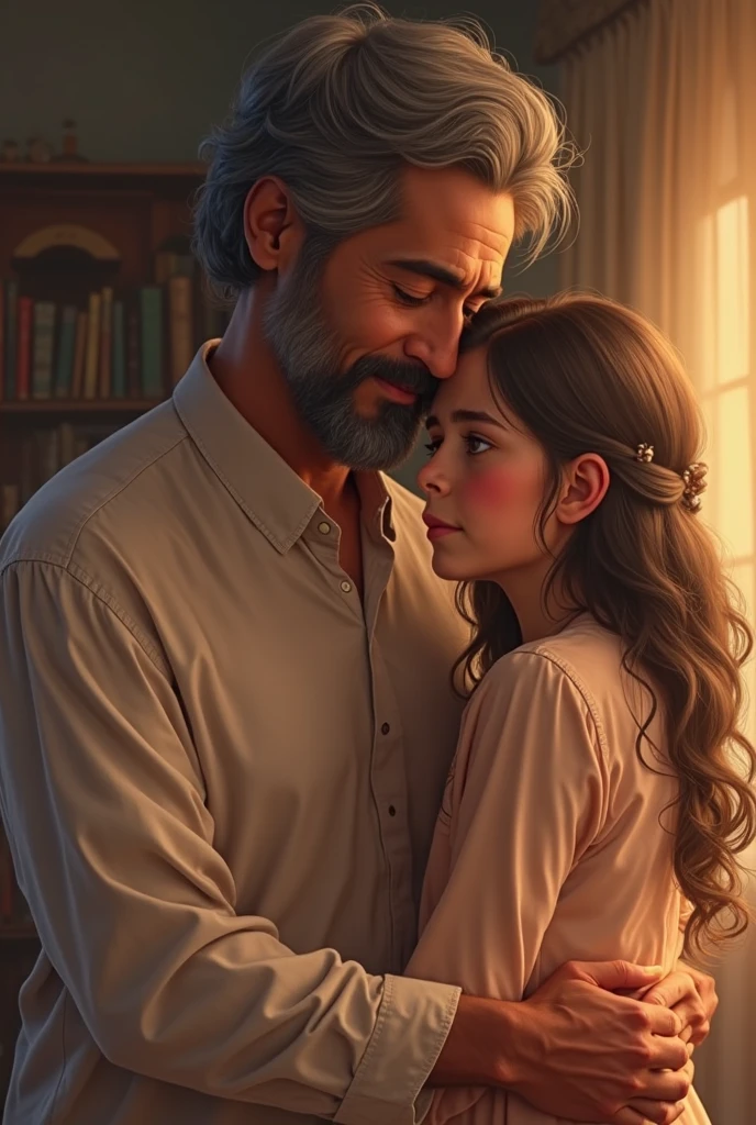 (basado en el mensaje, here is a proper stable broadcast notice):
"couple hugging,escena de amor apasionado,Hermosas caras detalladas,emociones intensas,subtle lighting,retrato realista,Estilo fotorrealista,vivid colors,Warm and intimate atmosphere,expresiones sensuales,obra maestra:1.2,HDR,pintura ultrafina,sharp focus,physically based rendering,ultra detallado,profesional,bokeh"