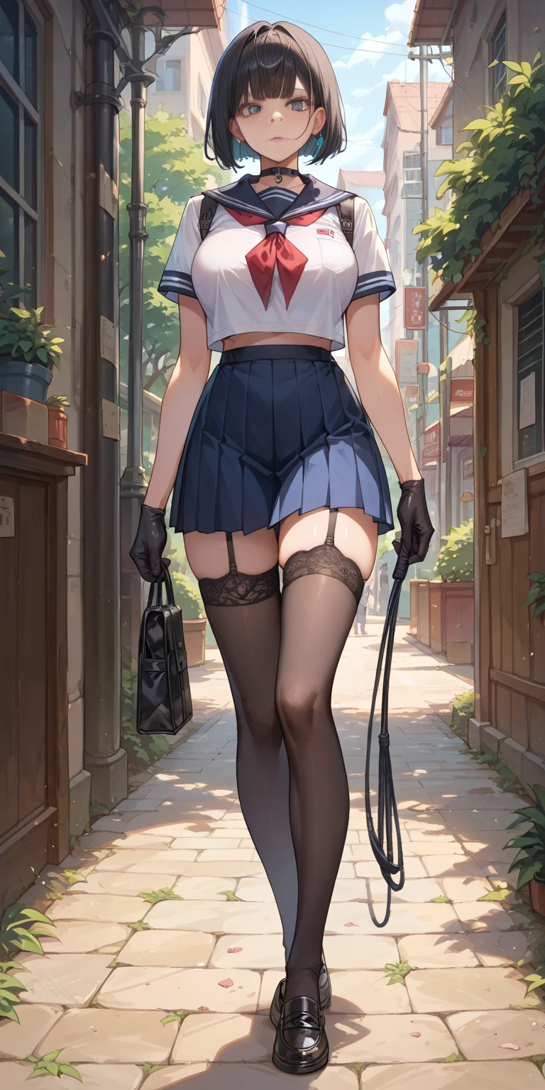 {Highest quality], [Super beautiful], [Ultra fine], [Best illustration], NSFW,Brown Hair, Hime cut, Long Hair, With bangs, girl,high school student,uniform,knit,skirt,smile, blush, Slender women, Adult women,Standing posture,(Public),Night Park,Summer festival,diagonal, Navy blue knee socks,Black Loafers、Stripes々
Panties、Panties in full view、Without skirt