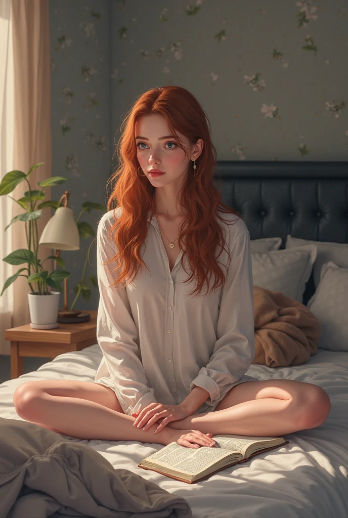 woman wearing a ((oversized t-shirt:1.2)), ((messy hair, bedhead)), long hair, hyper realistic, 4k, medium breasts, masterpiece, beautiful, facing the viewer, headshot, cleavage, pale skin, fair skin, ((nasolabial folds)), skin colored lipstick, DSLR RAW PHOTO, 8K, POV, canon 5d, 85mm, ((bedroom, early morning, sitting on a bed, dim lights, black background)), smirk, sexy pose, AS-Adult, BREAK
from below, BREAK
<lora:CRW:1> <lora:more_details:0.5> <lyco:GoodHands-beta2:1.0> , <lora:PerfectFullBreasts-fCV3.5:1.0>,