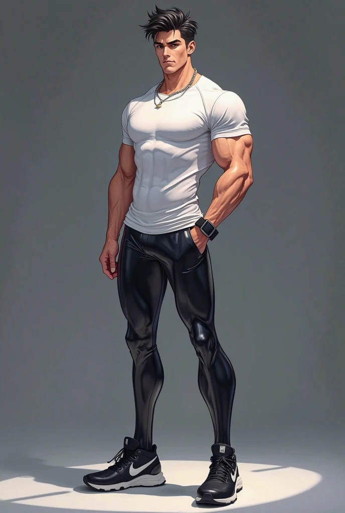 Masterpiece, Emirati man beard, muscular, wearing a shiny mini skirt, muscular legs, and black sandals, walking, shiny and sweaty skin, Handsome face.