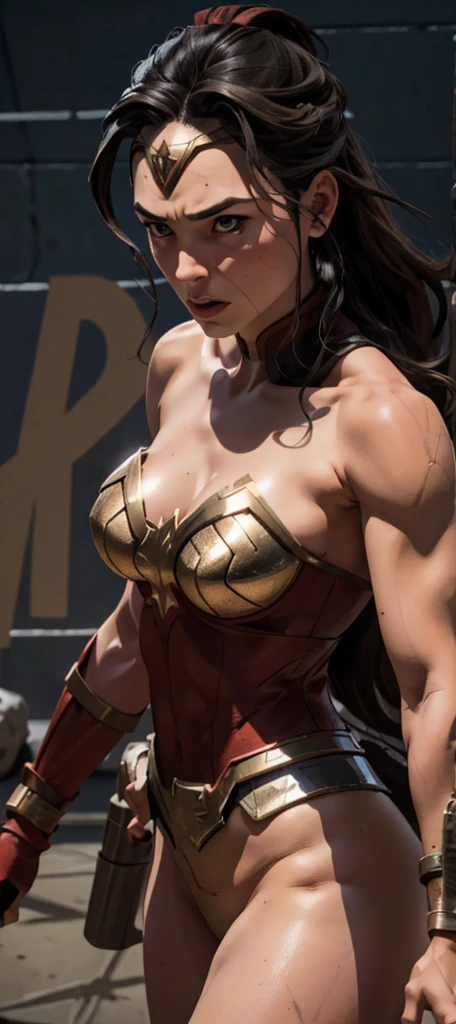 a close up of a woman in a costume with a sword, cinematic bust shot, cinematic close-up bust shot, cinematic goddess body shot, cinematic bust portrait, super detailed and realistic, artstation masterpiece, hyper detailed photorealistic, thicc, highly detailed giantess shot, super highly detailed, giant stunning goddess shot, 4k hyper realistic