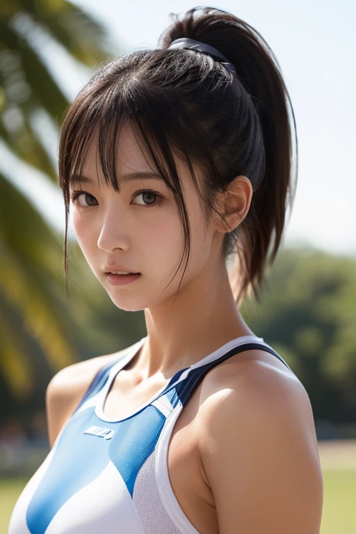(8k, RAW Photos,Highest quality, High resolution:1.1), (超Realisticな:1.4),(Realistic, Realistic:1.3),The Beauty of Japan、Rhythmic gymnastics club、Rhythmic Gymnastics Uniform、((Upper Body:1.3))