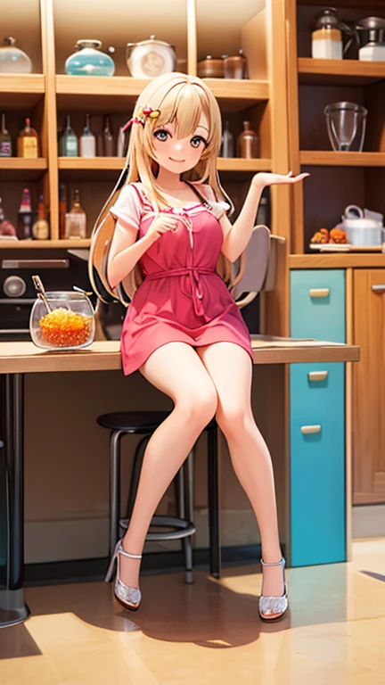 1woman,super beautiful,,Sitting in the living room, looking away,Holding a bowl of vegetables, half body photo,Focus on face,Beautiful eyes, very detailed face, HD face, perfect face,black t-shirt,black mini skirt,Very big breasts,Blonde hair,long hair,wavy hair,bangs,blue eyes,ultra detail,ultra Hd, masterpiece,4k