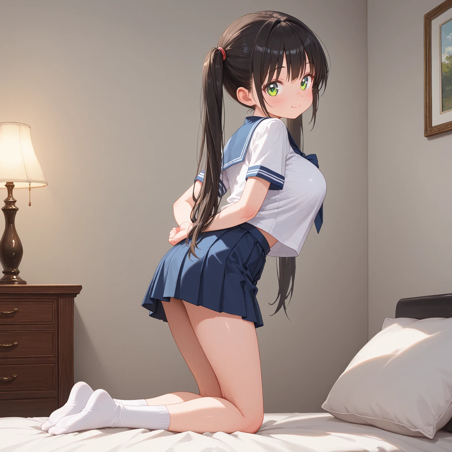 good, Wet, From below、Small breasts、Embarrassing、 15 years old、gym storeroom、(masterpiece, best quality:1.2), illustration, 8k, hd, 1girl, solo), long hair, single braid, shigure, ahoge, brown hair, blue eyes, braid, hair ornament, hair over shoulder, long hair, single braid, hair flaps, black gloves, black serafuku, black shirt, black skirt, fingerless gloves, gloves, neckerchief, pleated skirt, red neckerchief, sailor collar, , serafuku, shirt, skirt, white sailor collar, gym storeroom