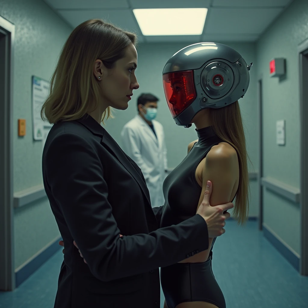 4k image of a 1960s science fiction film by Guillermo del Toro, Film the shape of Water, pastels colors, Young people in animal hats holding a mechanical dog in the city, Retro-futuristic fashion clothes from the 60s with alien ornaments, Luz Natural, Psicodelia, futurista estranho, retro-futurista, photo-realistic, Sharp background details.