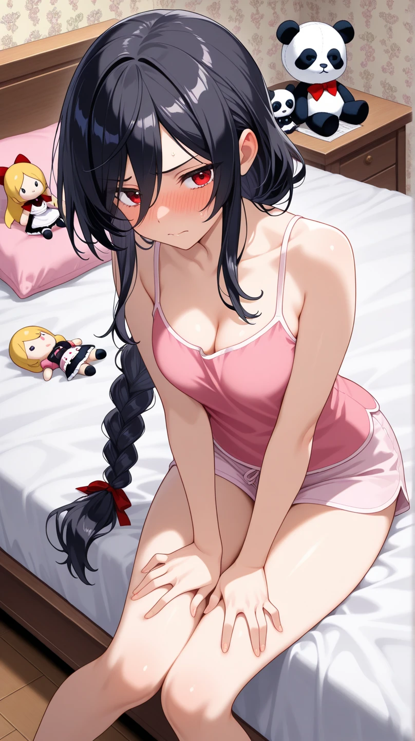 NSFW,masterpiece,Highest quality,High resolution,Super detailed,marnie_\(pokemon\),Aqua Eye, Black Choker, Red ribbon,Small breasts,Athletics part,Black vinyl top,Black vinyl one-point shorts,expectant face,Frustrated face,Embarrassed,blush,(Ecstasy face),I feel pleasure,hospital,Holistic Division,bed,Massage,heart,Trembling,(Middle-aged men),Cheating,Cuckold,Falling into Pleasure,(Squirting),(Having sex),Insert,Creampie,(Sweat),From above,(heart),Leg spread,Raise your arms
