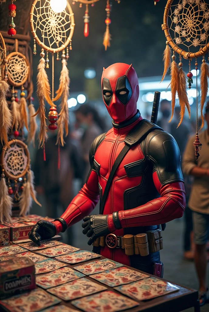 Deadpool buying gifts for a dominatrix
