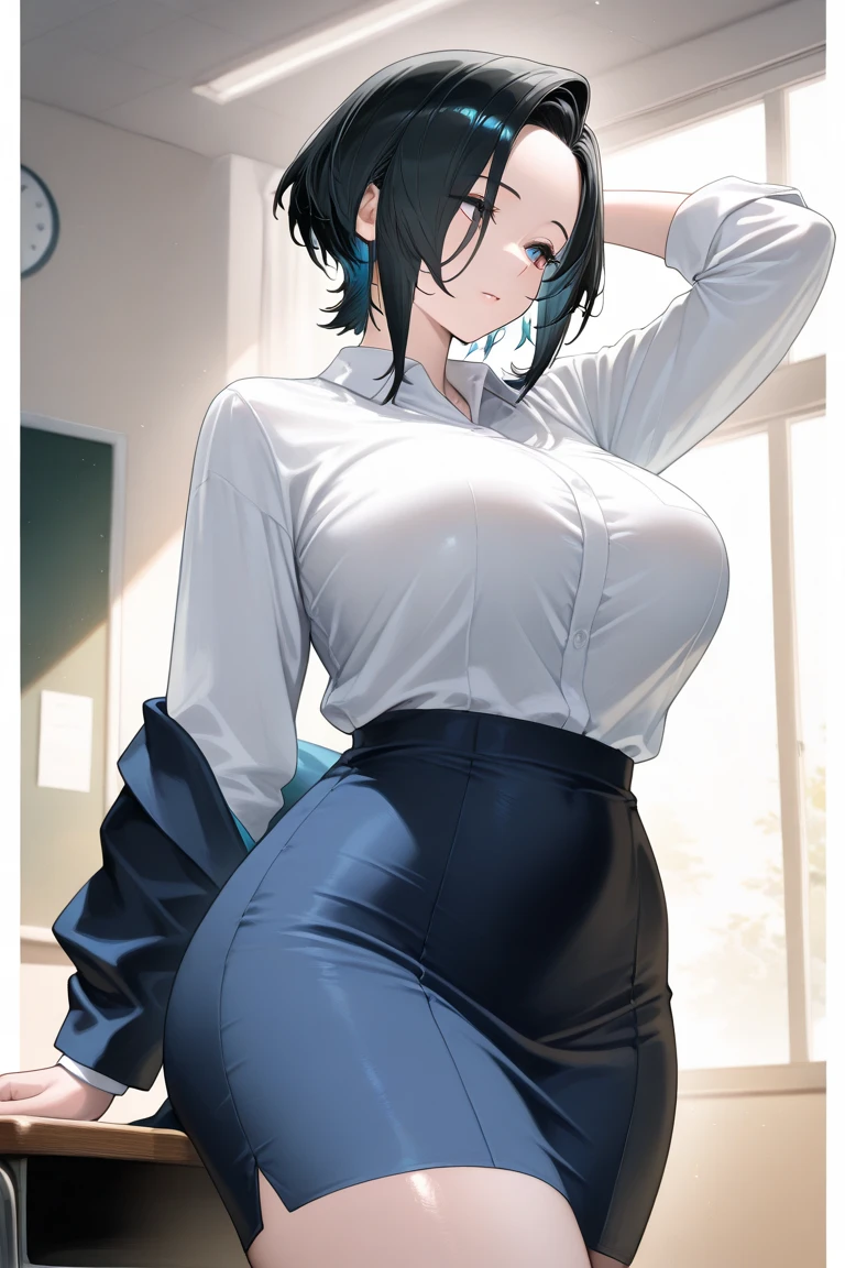 1 girl, 18 year old , big breasts, big thighs, wet, in her room, transparent shirt, very short and tight skirt, ahegao
