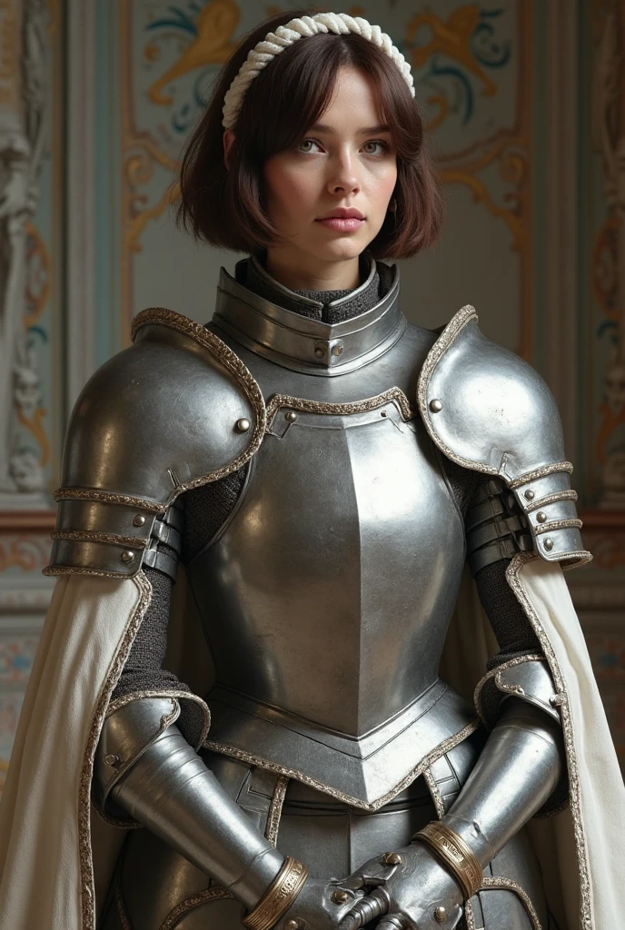 analog film photo ((masterpiece)), (((best quality))), ((ultra-detailed)), ((illustration)),[realism light effect],shadow,A female knightï¼armourï¼giant swordï¼nobleï¼Shine with lightï¼(white backgrounid:1.5) . faded film, desaturated, 35mm photo, grainy, vignette, vintage, Kodachrome, Lomography, stained, highly detailed, found footage