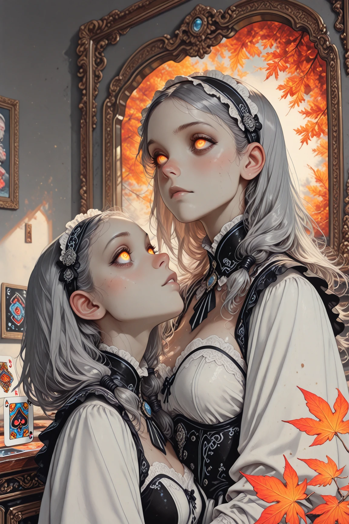 a beautiful anime girl with captivating blue eyes, long flowing hair, and a succubus-like appearance, dressed in a revealing outfit that accentuates her body, with an alluring yet slightly unsettling aura, set against a dark, decaying background with a touch of rotting elements, 1girl,beautiful detailed eyes,beautiful detailed lips,extremely detailed face and body,intricate detailed clothing,long hair,full body shot,dark fantasy,dark gothic,supernatural,blue eye,body hair,rot,anime style,cinematic lighting,dramatic colors,digital art,concept art,photorealistic,8k,highres,masterpiece