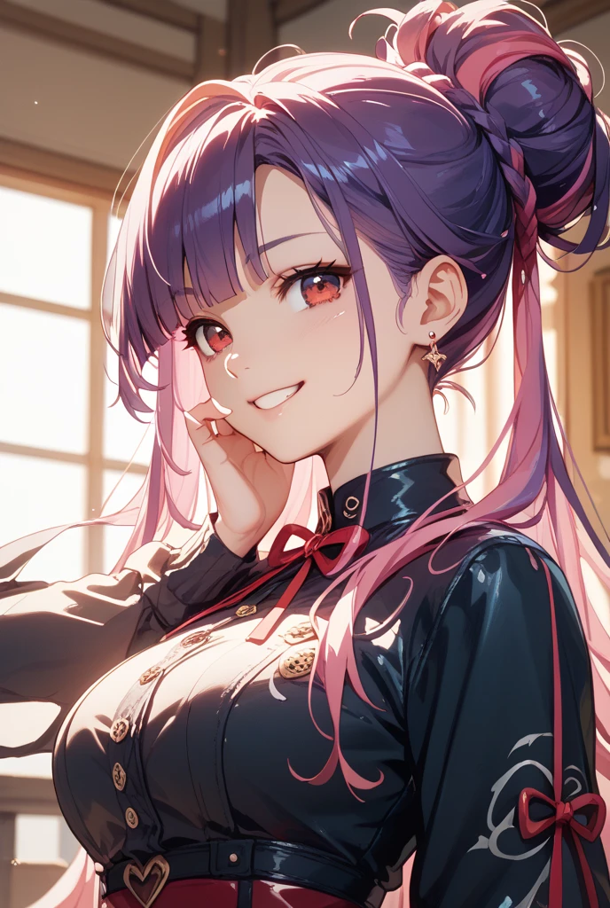 ((Highest quality、masterpiece、anime style、best quality、high resolution、8k、detailed、ultra-detailed:1.3))、Long legs:1.2, Beautiful woman with perfect figure:1.4、(Smiling:1.2), double eyelid、30-year-old female、((((One Woman,beautiful face,Beautiful face、ハワイ,upper body:1.5)))),Big Breasts、High resolution, accurate, Anatomically correct, High-resolution model, high quality, Very detailed, Ultra high definition, Textured skin,