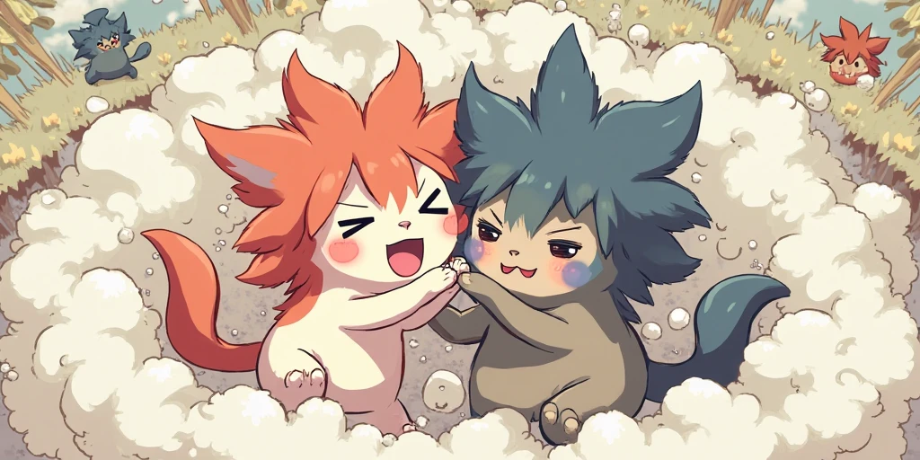 The whole body is covered with talisman paper,happy,Shota,Bulge in pants,blush,emaciated,little devil,Devil Horns,Orange-red eyes,Brownish-black skin,As a pet,Collar,Demon King,Hypnosis,Swimming pants,muscle,章鱼Tentacles ,Tentacles,fighting,estrus,Get Down,Fangs,Hug from behind,Stick out your tongue,Slobber,Be played,painfully,Tears,Topless