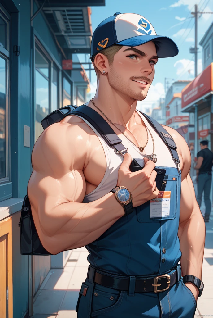 electric power operator working