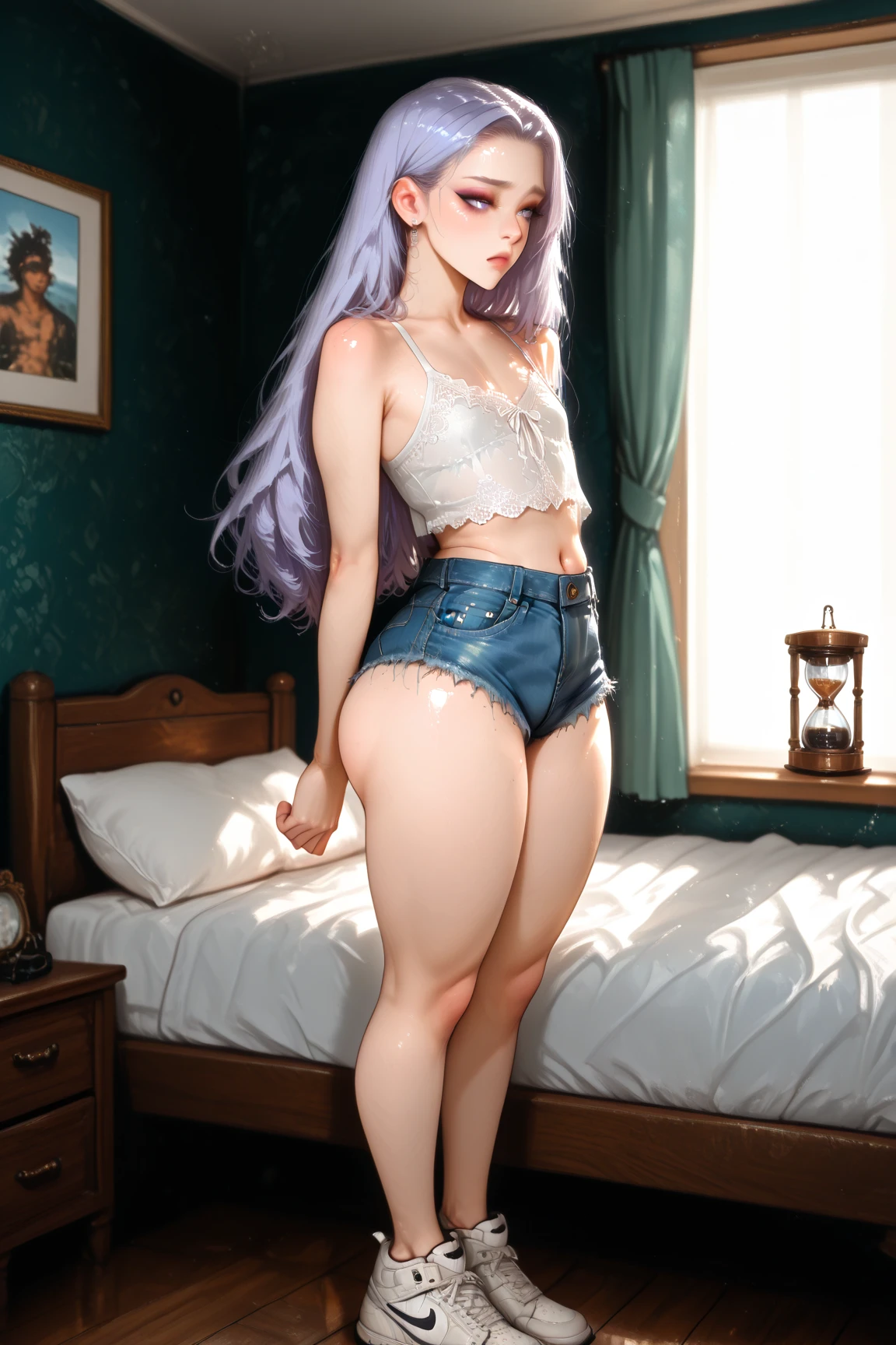 (masterpiece, Highest quality:1.3)
Lightning FF13, 1 girl, alone, Long Hair, Pink Hair、Completely naked、All Nude、Turn your ass towards me、On all fours、Hi-Hi Pose、Ass super up、Stick your butt out、Low - Angle、Place your hands on the ground and turn your hips、On the bed