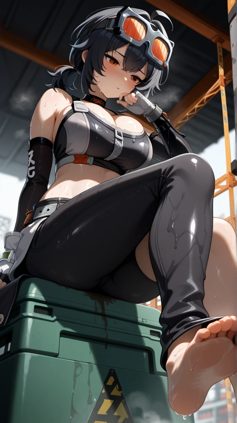 quadratic element,a grandmother,Grandma,busty figure,Big round ass,Tight tights,Lying on your butt to the camera,did not wear panties --auto