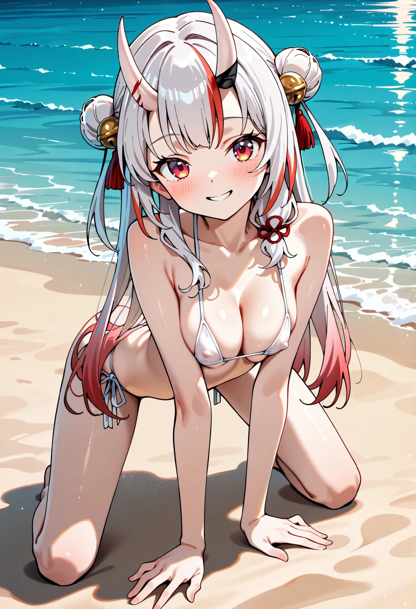 score_9, score_8_up, score_7_up, beach, sand, palm tree, ocean, sunset, lens flare,
BREAK
source_anime,
BREAK
1girl, very long hair, white hair, twintails, spread legs, bikini,
sitting, beach towel, beach umbrella, sand castle, bucket,
<lora:Thanabis-v1-PDXL:1>