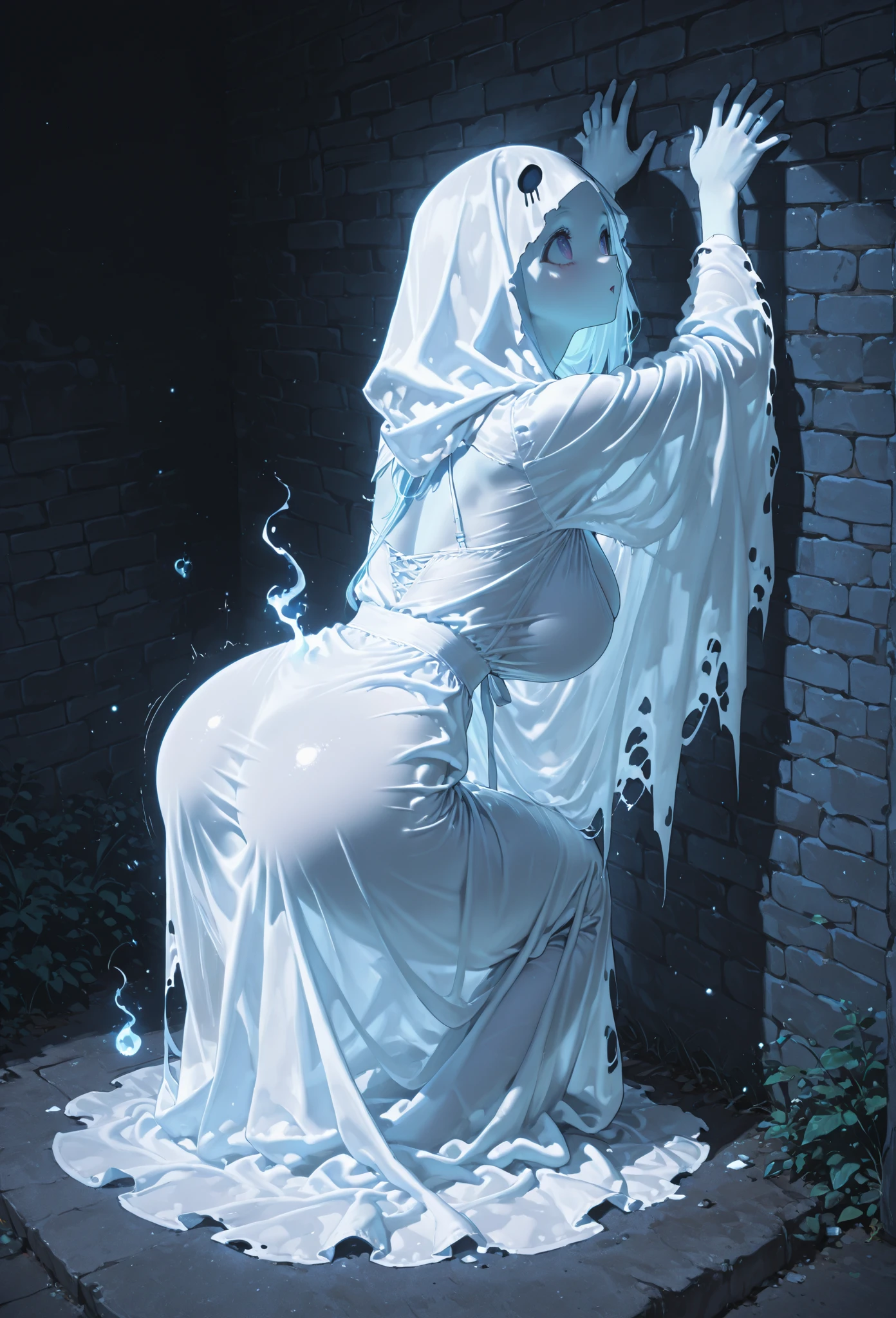 (best quality,4k,8k,highres,masterpiece:1.2),ultra-detailed,(realistic,photorealistic,photo-realistic:1.37),girl,beautiful detailed eyes,,gorgeous,pink messy hair ,long satin dress,harem girl,breathtaking scenery,romantic atmosphere,delicate touch of sunlight,glowing candles,splendid chandelier,whispering wind,faint fragrance of flowers,touch of elegance and charm,emotional connection,passionate love,kissing,captivating moment,surrounded by loved ones,joyful celebration,happiness and bliss,memorable occasion,eternal love,beyond words,fairytale-like,unforgettable memories,forever in their hearts, (gagged:1.4),(blindfold:1.3)