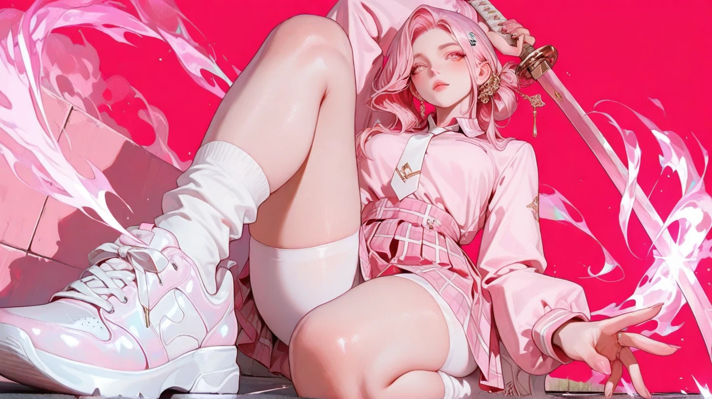 fashionable pink shoes --auto --s2