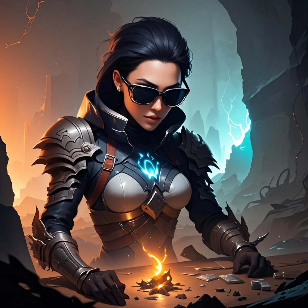 masterpiece, best quality, (extremely detailed CG unity 8k wallpaper), (best quality), (best illustration), (best shadow), absurdres, realistic lighting, (Abyss), beautiful detailed glow, art by PeterMohrBacher,