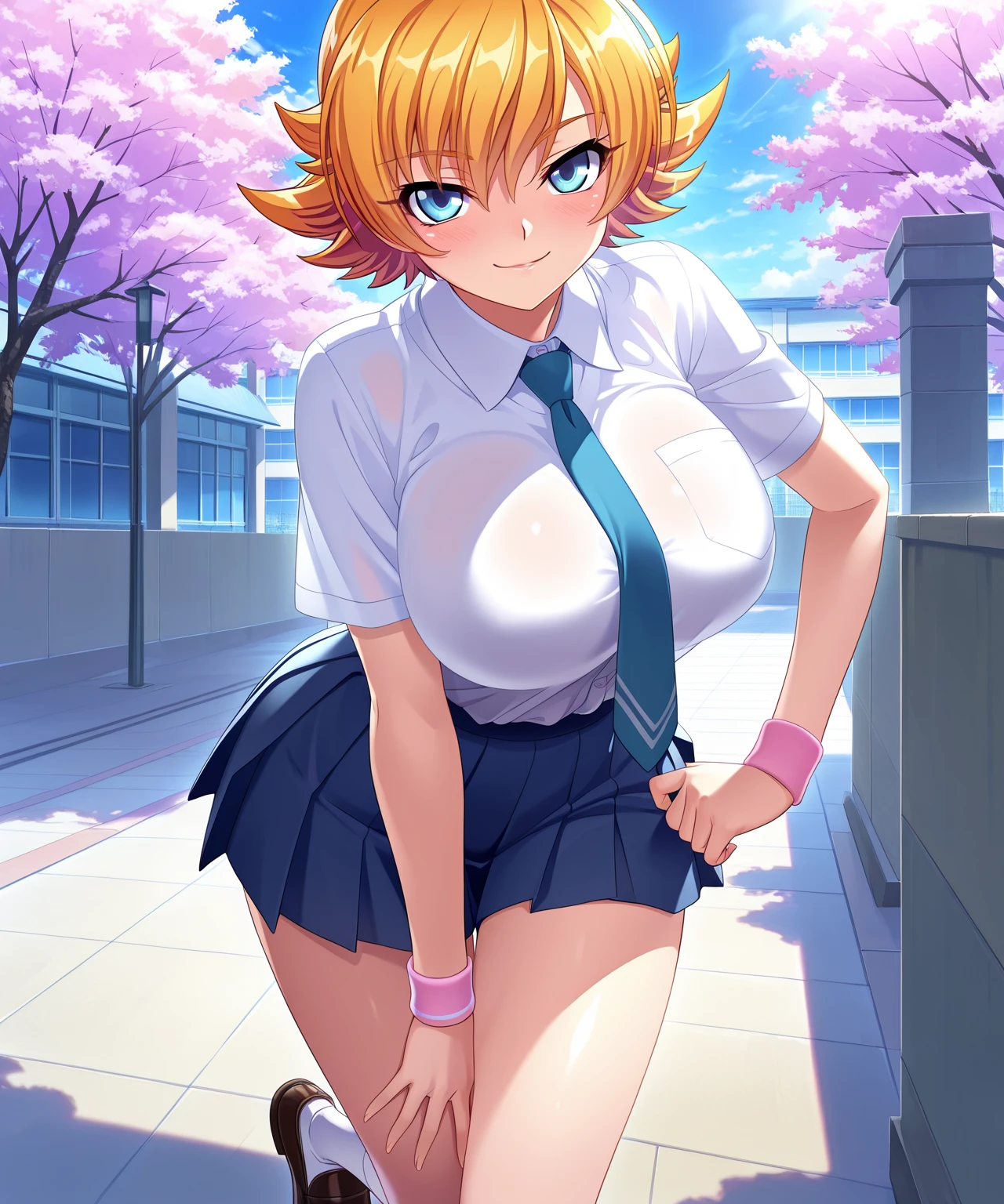 outside, under a tree, masturbation, fingering, female masturbation, grabbing own breast, saliva, drooling, NSFW, 1girl, solo, breasts, pussy, nipples, large_breasts, blush, long_hair, twintails, lying, sbill, (shoebill \(kemono friends\):0.7), pussy juice, spread legs, skindentation, deep skin, cleavage, fingers in pussy, 1 breasts out, feet