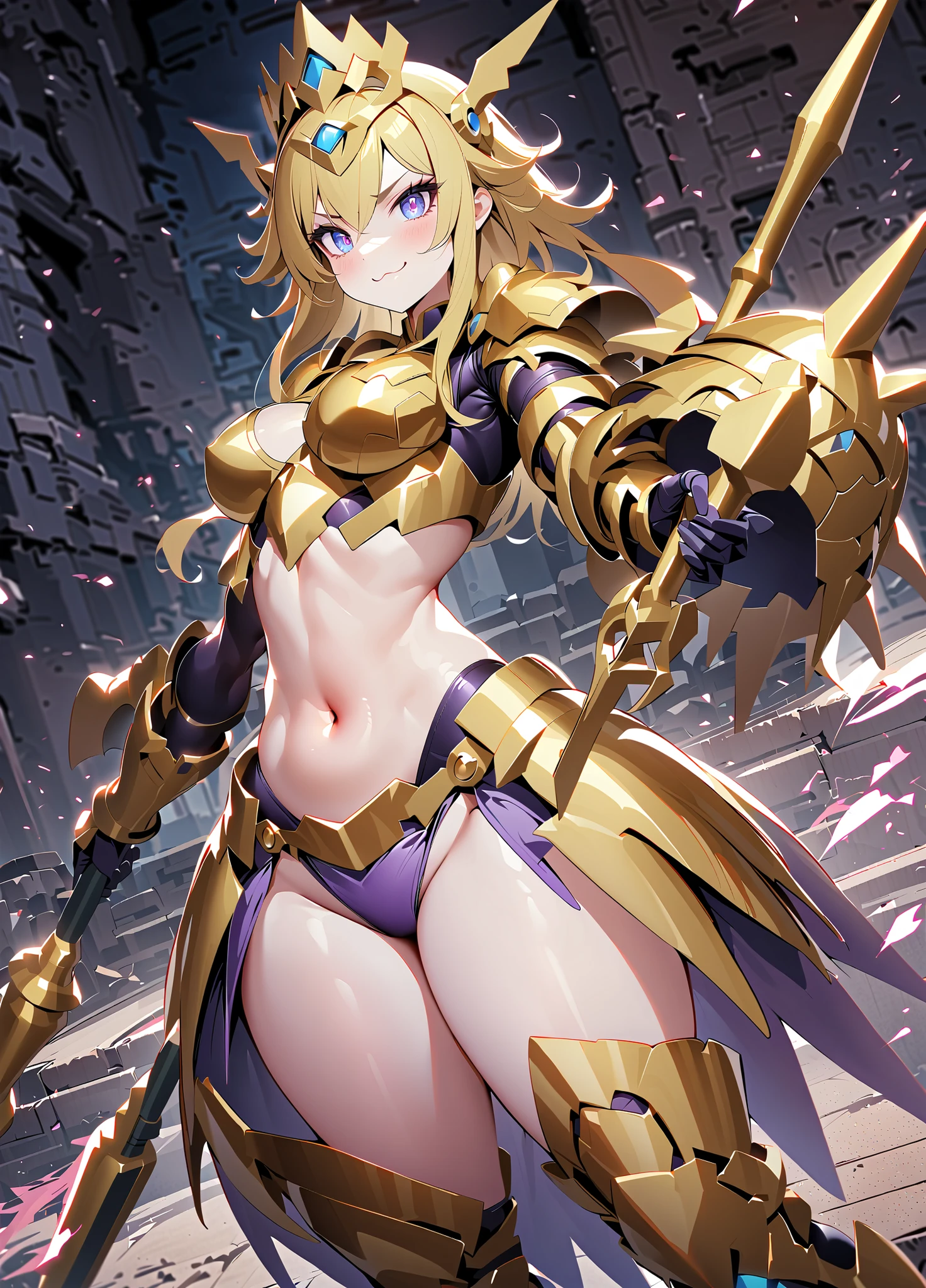 best quality, official art, masterpiece, textile shading, HDR, very detailed, colorful, best details, fantasy, Black and gold battle suit,1 female, 25 years old, best quality, official art, masterpiece, textile shading, HDR, very detailed, colorful, best details, fantasy, battle suit,1 female, 25 years old, standing on stairs,A castle town with an old castle view, sunny,choppy hair, big breast, skinny,Surrounded by a large crowd:1.9、Confetti flutters、Blessed、Being welcomed:1.5、cameltoe:1.3, ground level shot:1.9,squatting:1.5, spread legs:1.5,
