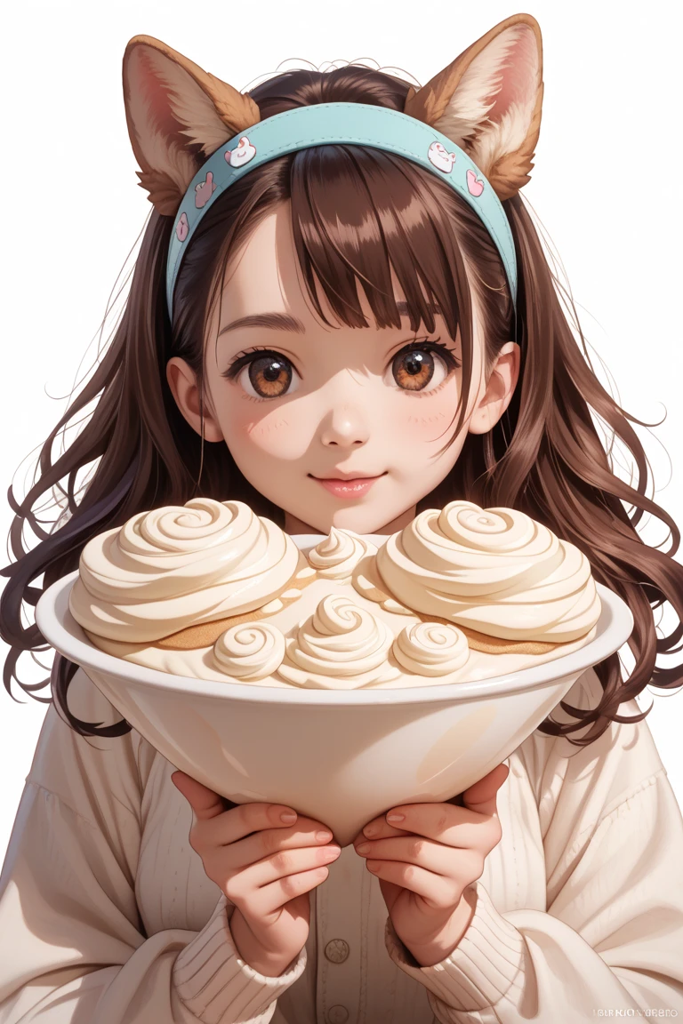 Picture of eating cream puffs
Spilling cream and panicking