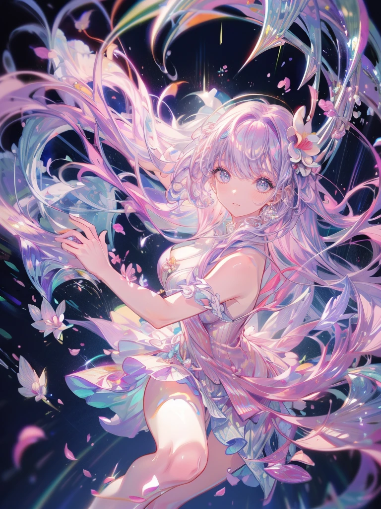(Water Play, in blue marine:1.5), Masterpiece, best quality, (very detailed CG unity 8k wallpaper), (best quality), High definition RAW color art, Animation,sculptures, (pink Marble Skin), (((Ultra detailed elegant))), Magical atmosphere, Detailed skin, Texture,(Intricately detailed, Fine detail, ultra-detail art), depth of fields, bokeh, Silky Touch, Hyper Detail, beautiful eyes, Elegant Face, (playing on pastel pink waterfront), sparkle background, enormous breast:1.3, (silver hair), pastel purple,, muscle, smiley and embarrassing red face, wide open udder, shorthair,  比基尼