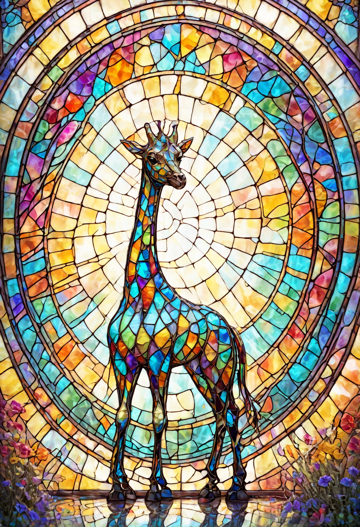 Stained Glass　giraffe