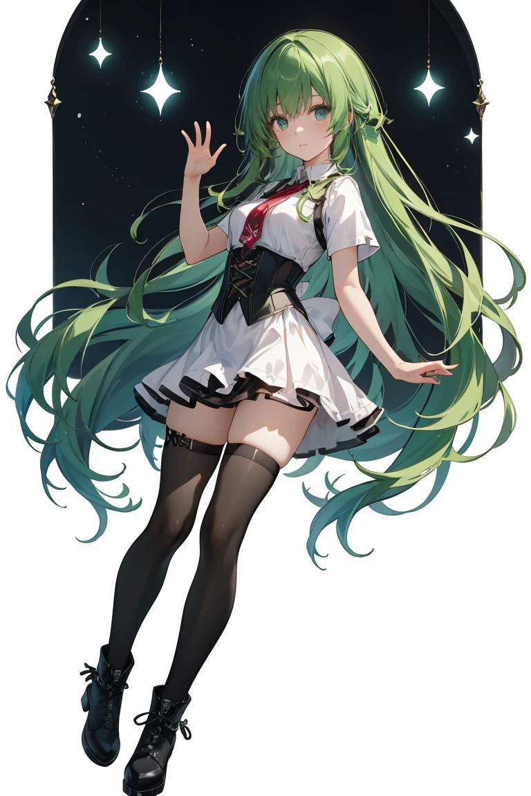 （（（Best quality）））， （（ultra - detailed））， （In the office）， （highly detailed CG illustration）， （（Very fine and beautiful）），Mature and beautiful，flustered, full blush, view the viewer，Ultra-detailed CG，Exquisite facial features，Clear facial expressions，Detailed digital anime art，Digital anime art，High quality anime art style, (Masterpiece), Best quality, Perfect face, ((1girll)), Mature woman, Leaning forward, ((Very long gray hair:1.5)), High ponytail, extremely giant breasts, Hanging breasts, cleavage, Narrow waist, ((ribbon:1.2)), Wearing glasses, ((ultra short skirt:1.5)), choker necklace, Very small shirt, Transparent shirt, ((pastel green dress:1.3)), ((The skirt was blown away)), ((Mini tight skirt: 1.5)), ((full body:1.5)), High heels, Garters, ((Lace stockings:1.2)), ((Long and slender legs)), Beautiful legs,Erotic,Seductive pose, ((show underwear, Show panties:1.2))，accidental exposure, Expose breasts,((standing:1.2)), (Open legs:1.2), ((Front Shooting)), Slender figure，（nurses uniform:1.5）, waist-up,