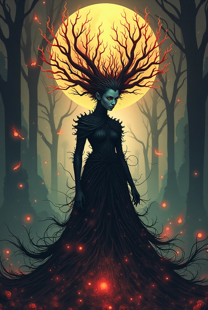 best quality,highres,masterpiece:1.2,ultra-detailed,realistic:1.37,horror,flaming magic,otherworldly plants,burning flames,luminous foliage,enchanted garden,mystical atmosphere,sinister shadows,haunting beauty,eerie glow,intense colors,dark aura,unearthly vines,fiery tendrils,dancing embers,alien landscape,ethereal flowers,magical energy,surreal scenery,shadowy figures,mysterious creatures,spellbinding illumination,unnatural growth,ominous presence,smoky haze,flickering light,spectral glow,intense heat,whispering flames,supernatural powers,glowing orbs,mystic spell,eerie ambiance,otherworldly beauty,spectral plants,transcendent vision