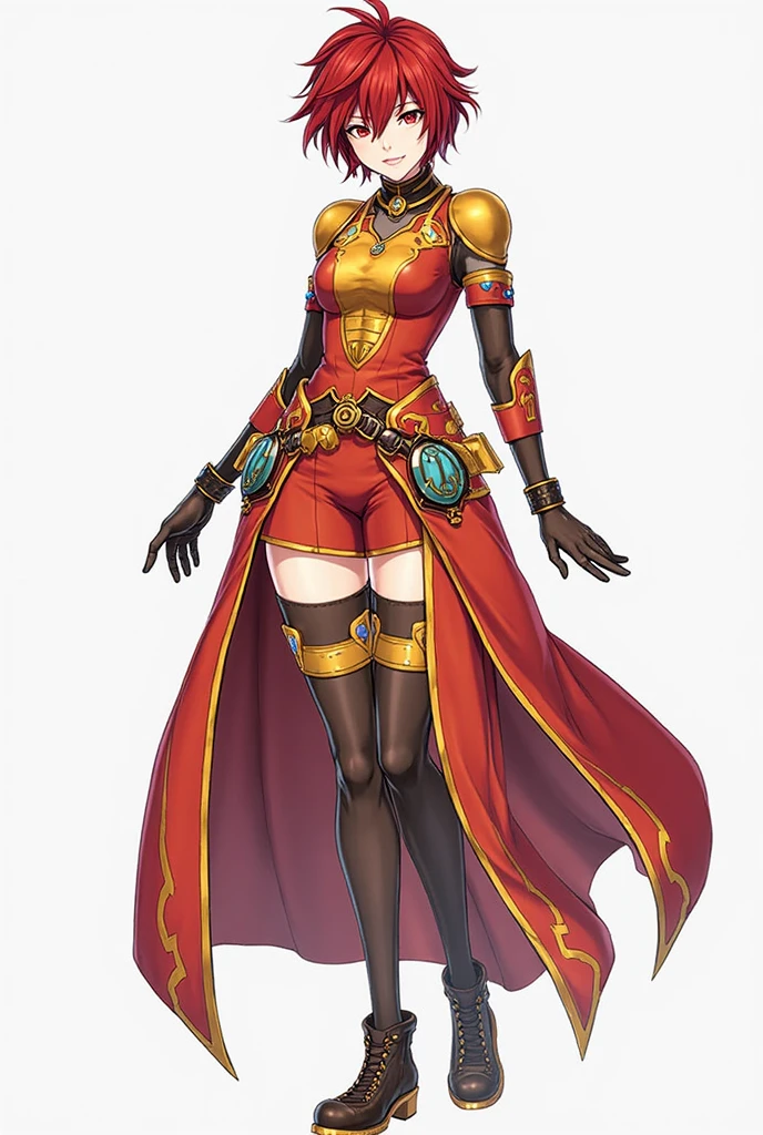 ((white background)) full body of a woman long hair, hair flower, Laykus, long hair, hair flower, gloves, armor, breastplate, ????????, pelvic curtain, waitress ???? girl chained tray tray