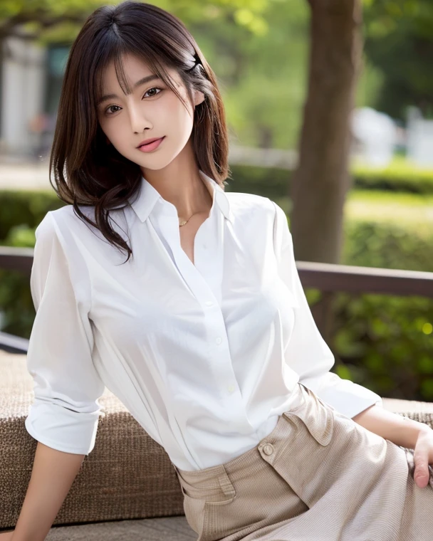 1girl, masterpiece, best quality, photorealistic, feather_doulikui, sitting
