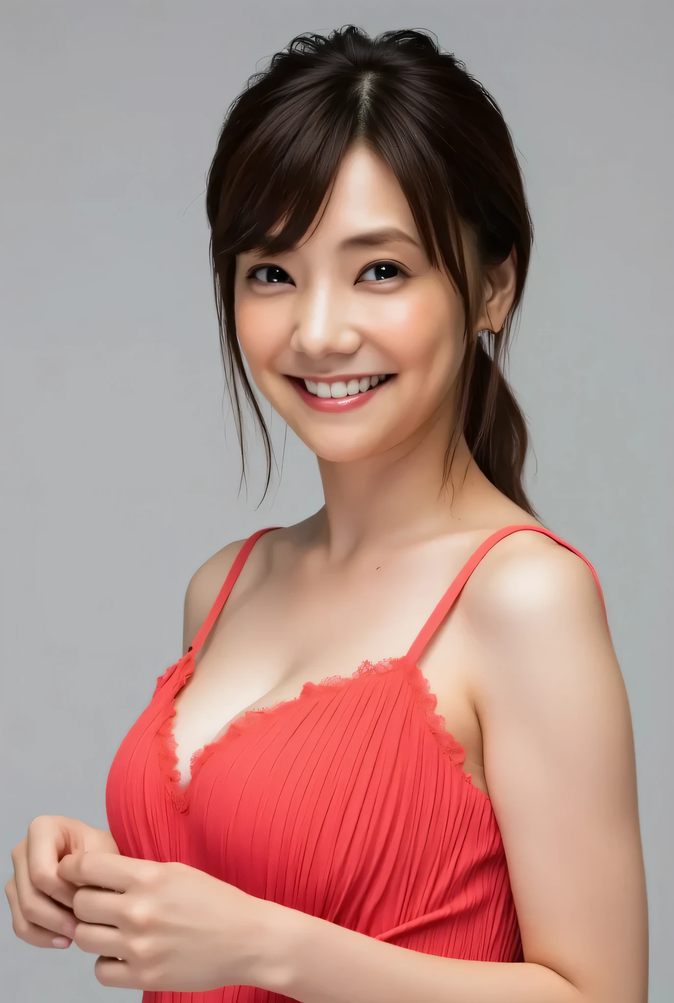 looking at viewer, beautiful skin, beautiful black eyes, beautiful face, masterpiece, Super Details, Best lighting, Realistic and Realistic Pictures, high definition RAW color pictures, face focus, slightly smile,