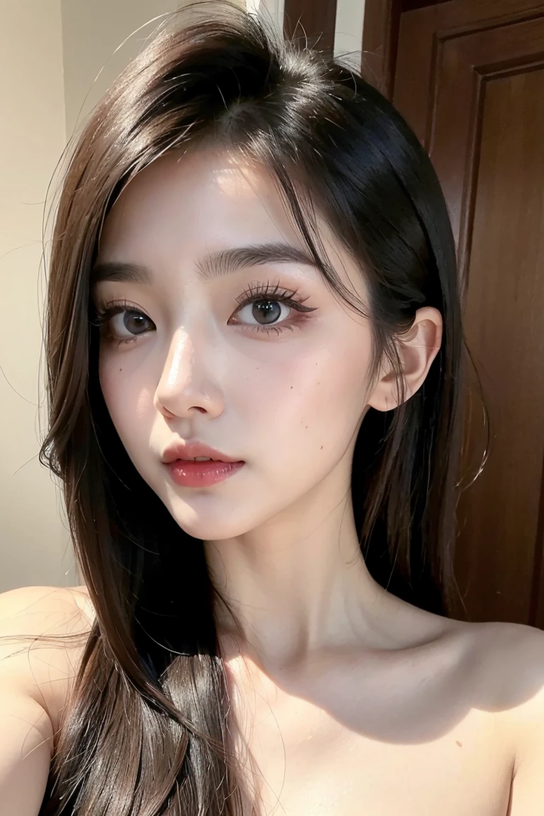 The prompt for the first theme is as follows: (Highest quality, 8k, masterpiece:1.3), Perfect Face, Korean, Medium sized breasts, Realistic Face:1.2, Highly detailed face, Detailed eyes, Big eyes, double eyelid, Detailed lips, Detailed Hair, Detailed skin, The beauty of sports, short wavy black hair, White sports bra, smile, early morning, Sweat, Looking into the camera.