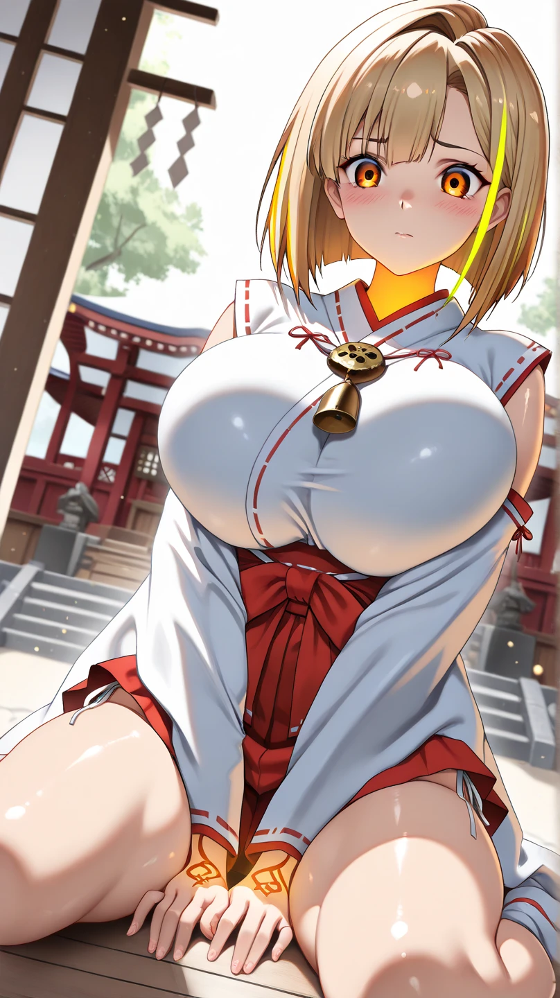 Princess Leona, a beautiful girl in long-sleeved Chinese clothing(1 person) Exposing the nipples