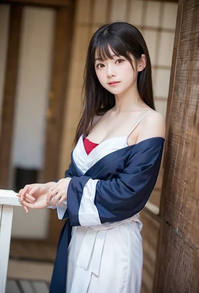 (masutepiece, Best Quality:1.4), Beautiful face, 8K, 15yo student, 85 mm, absurderes, White theme, (full body, Bare Shoulders, Hanfu,:1.4), close up of face, violaceaess, gardeniass, fullnude,slender, Delicate girl,sixteen years old, Solo, Looking at Viewer, Bare Shoulders, Hanfu, (Smile:0.6), Cinch West, thin waist, Teen, Bun hair, Film grain, chromatic abberation, Sharp Focus, face lights, Professional Lighting, Sophisticated, (Smile:0.4), in room, (White wall, Simple background, Bokeh background:1.3), Detail Face