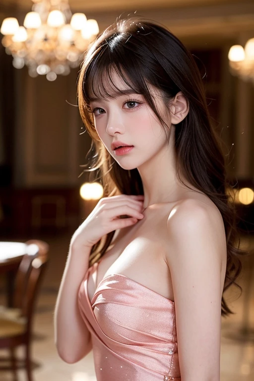 High-quality work，Realistic works，Super premium graphics，8K HD CG works，high quality graphics，High-definition and exquisite CG works，10x pixels，Ultra-fine details：1.1，Advanced technical details：1.1Realistic photo effects，Interior lighting effects：1.5，natural soft light：1.5. Light effect（Virtual light effects：1.8），ultra high resolution，shining dress，sliver long hair，silber hair，transparenthair，high detailed hair（Quality hair details：1.1）Clear eyes，Double eyelids look good，Sharp eye makeup, Create exquisite eyelash makeup, tthin eyebrows, Ultra-detailed eyes，a tall nose, lovely red lips, rosey cheeks, With delicate makeup on her face , pretty face, The face shape is perfectly proportioned,（Advanced facial details：1.1）beauty,centered,looking at the camera,approaching perfection,dynamic, in the cyberpunk city, looking at viewer, moonlight,highly detailed,digital painting,artstation,concept art,smooth,sharp focus,illustration,art by Carne Griffiths and Wadim Kashin . energetic brushwork, bold colors, abstract forms, expressive, emotional, official art,unity 8k wallpaper,ultra detailed,beautiful and aesthetic,masterpiece,best quality,(zentangle, mandala, tangle, entangle),(fractal art:1.3),1girl,medium breasts,extremely detailed,dynamic angle,((cowboyshot)),the most beautiful form of chaos,elegant,a brutalist designed,vivid colours,romanticism,by james jean,roby dwi antono,ross tran,francis bacon,michal mraz,adrian ghenie,petra cortright,gerhard richter,takato yamamoto,ashley wood,atmospheric,ecstasy of musical notes,streaming musical notes visible,，Women's artwork，Dress full body video，Realism，Amazing Cleavage，My eyes are very bright today
