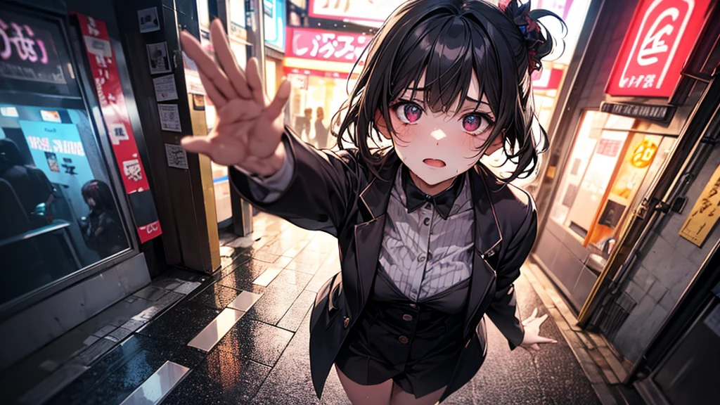(from above:1.2),a girl , purple color hair、Purplish pink eyes that dreamers desire, (Blonde hair) , small stature, Colossal tits, Lori, (masutepiece:1.2, Best Quality), (finely detailed beautiful eye: 1.2), (beautifull detailed face), (perky chest:1.1), (pointed chest:1.0), (cakes magazine cover:1.3),(Best Illumination, extremely delicate and beautiful), sexy pose,make a cocktail , in a bar counter, ((Cinematic Light)), Dramatic light, (Pale white background:1.5), Short bob hair(1:3)、Ultra Contrast、Braid a little around the ears, White long dress、only has 5 fingers、Her pussy is visible through the white thong、Wet pants、You can see inside your underwear、full of sweat、mocking look、diaper、nffsw,Arms crossed、grab the arm、Shoot from above:1.2,Best Quality、Large breastuscular pussy、Pubic hair,high-level image quality、hightquality、8K,perfect hand、5 fingers、finger pin、Perfect Finger、T back,noise cut、bullet hand、Her hair color should have been a brighter purple.The skirt part is also carefully expressed..、Purple skirt、the skirt is floating in the wind、Dark purple panties、thin Pubic hair ,(with sparkling eyes and a contagious smile),open mouth, highest quality, high resolution,Real World, Natural light,perfect Natural light, Looking at Viewer,